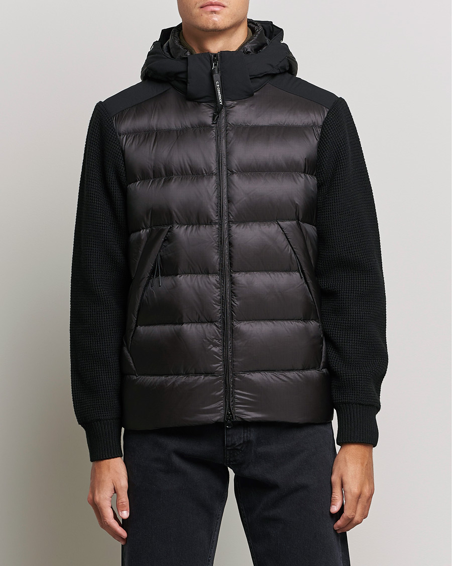 Herre | Jakker | C.P. Company | Merino Nylon Mixed Hybrid Jacket Black