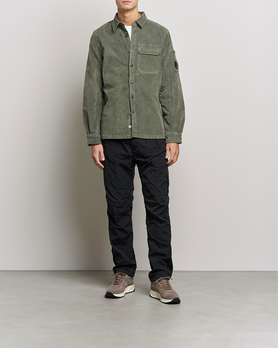Herre | Skjorter | C.P. Company | Corduroy Lens Overshirt Olive
