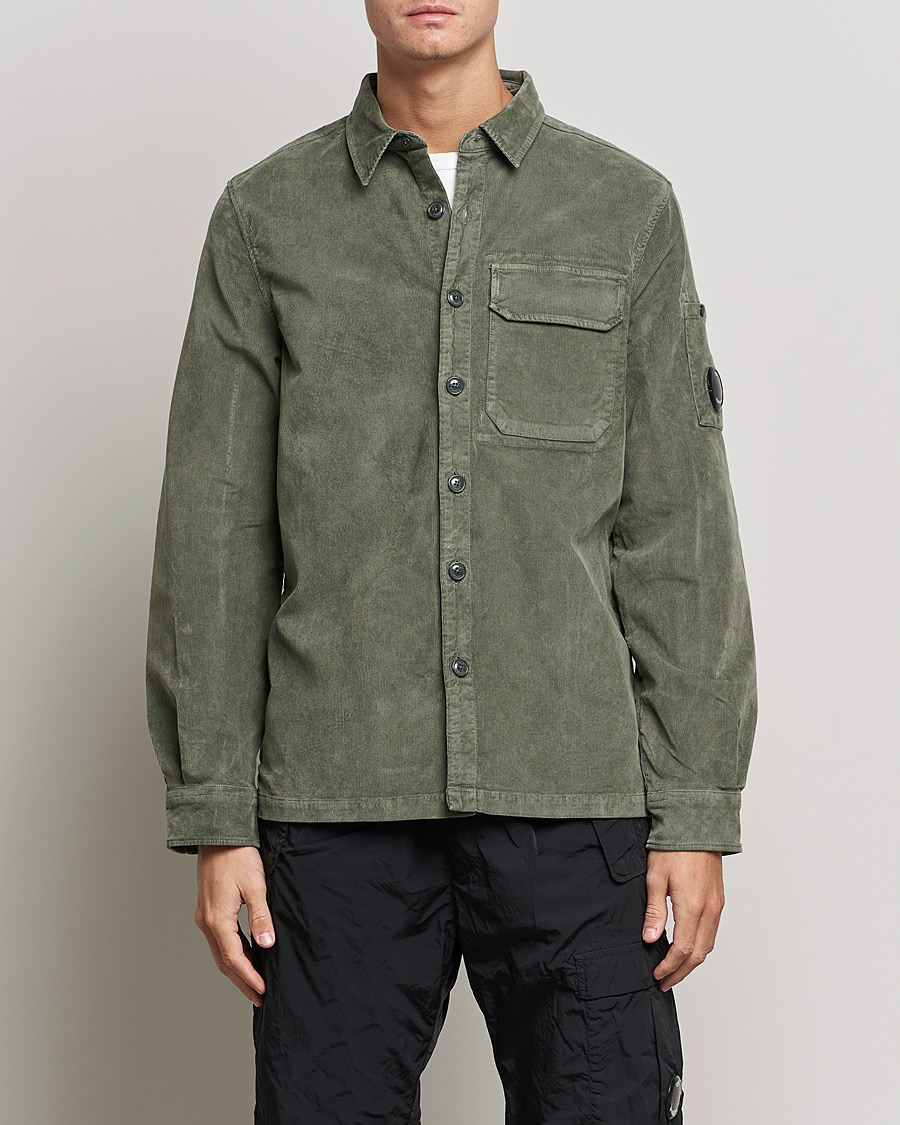 Herre | Skjorter | C.P. Company | Corduroy Lens Overshirt Olive