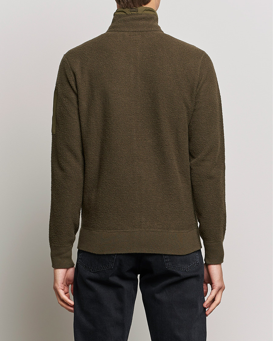 Herre | Trøjer | C.P. Company | Lambswool Pocket Full Zip Sweat Green