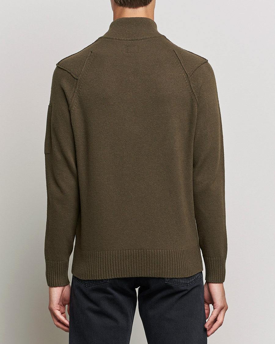 Herre | Trøjer | C.P. Company | Lambswool Lens Half Zip Ivy Green