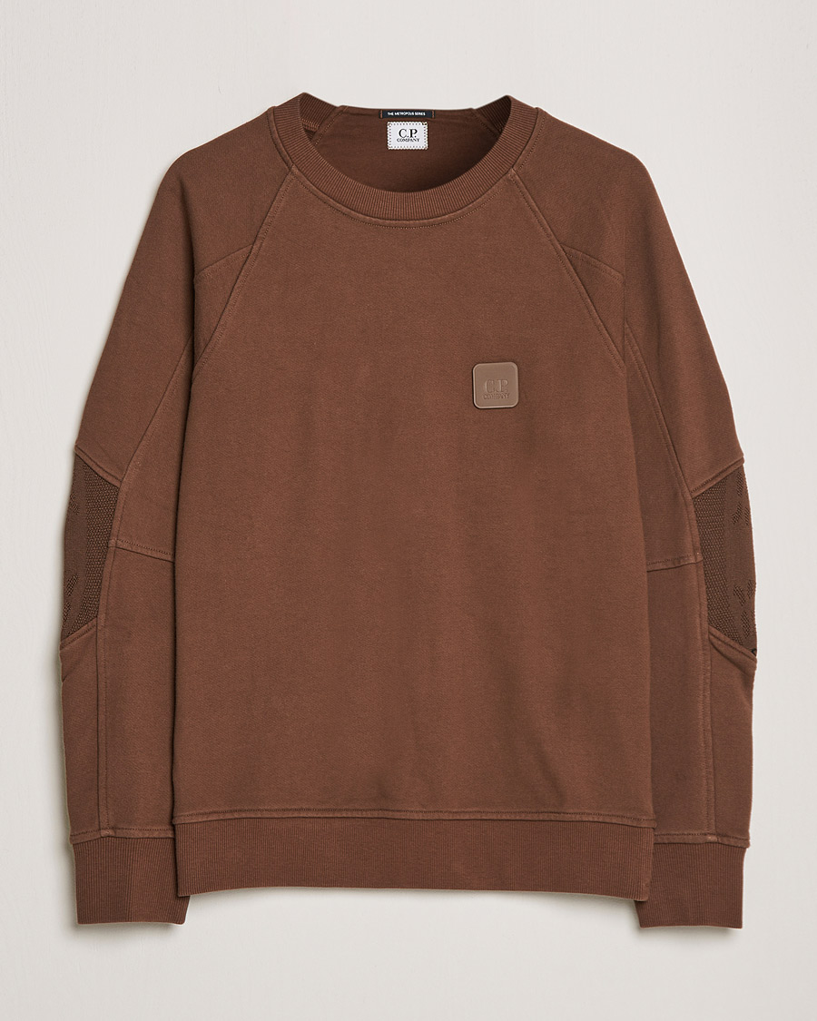 Herre | Trøjer | C.P. Company | Metropolis Diagonal Raised Fleece Sweat Brown