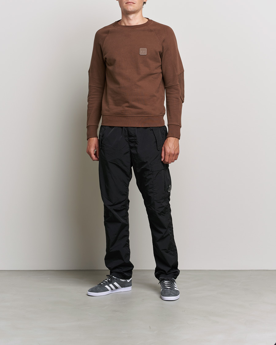 Herre | Trøjer | C.P. Company | Metropolis Diagonal Raised Fleece Sweat Brown