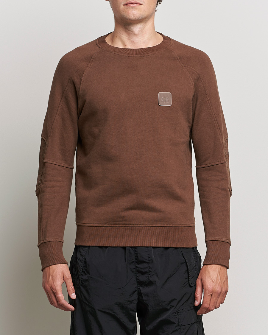 Herre | Trøjer | C.P. Company | Metropolis Diagonal Raised Fleece Sweat Brown