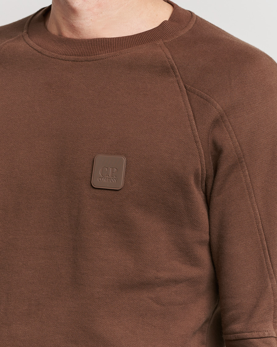 Herre | Trøjer | C.P. Company | Metropolis Diagonal Raised Fleece Sweat Brown