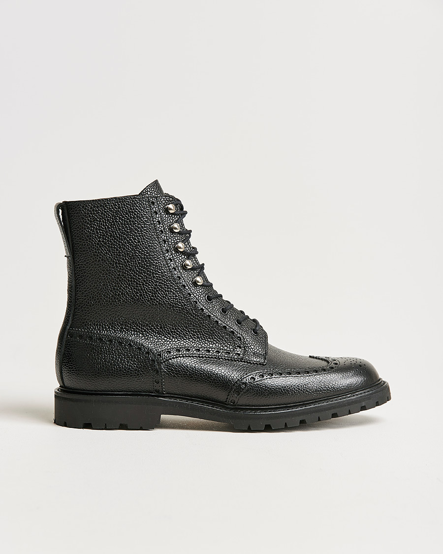 Herre | Støvler | Crockett & Jones | Islay Scotch Grain Vibram Boot Black Calf