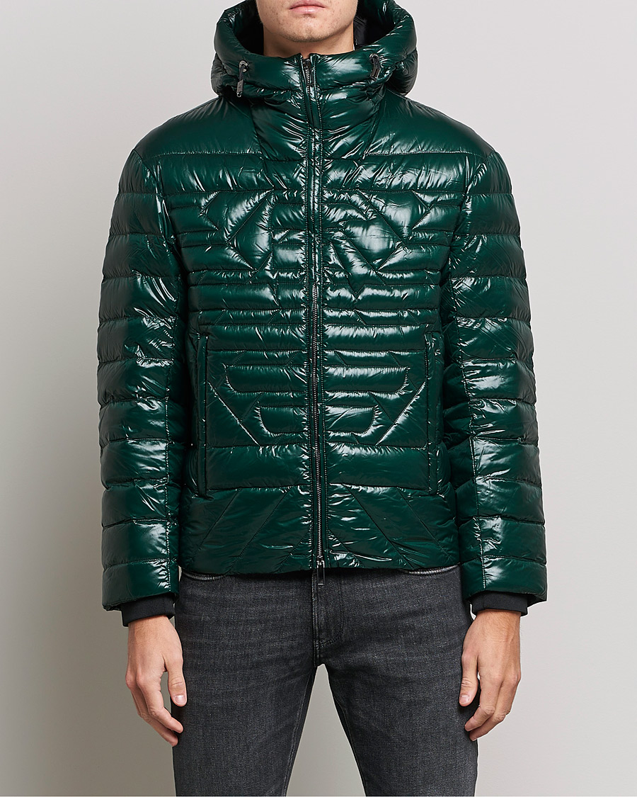 Association Berolige Ændringer fra Emporio Armani Light Weight Down Jacket Green - CareOfCarl.dk