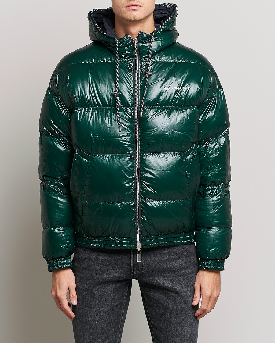 Herre | Jakker | Emporio Armani | Down Puffer Jacket Green/Black