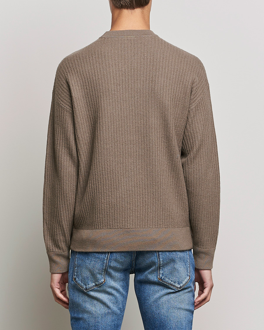 Herre | Trøjer | Emporio Armani | Wool Logo Sweater Camel