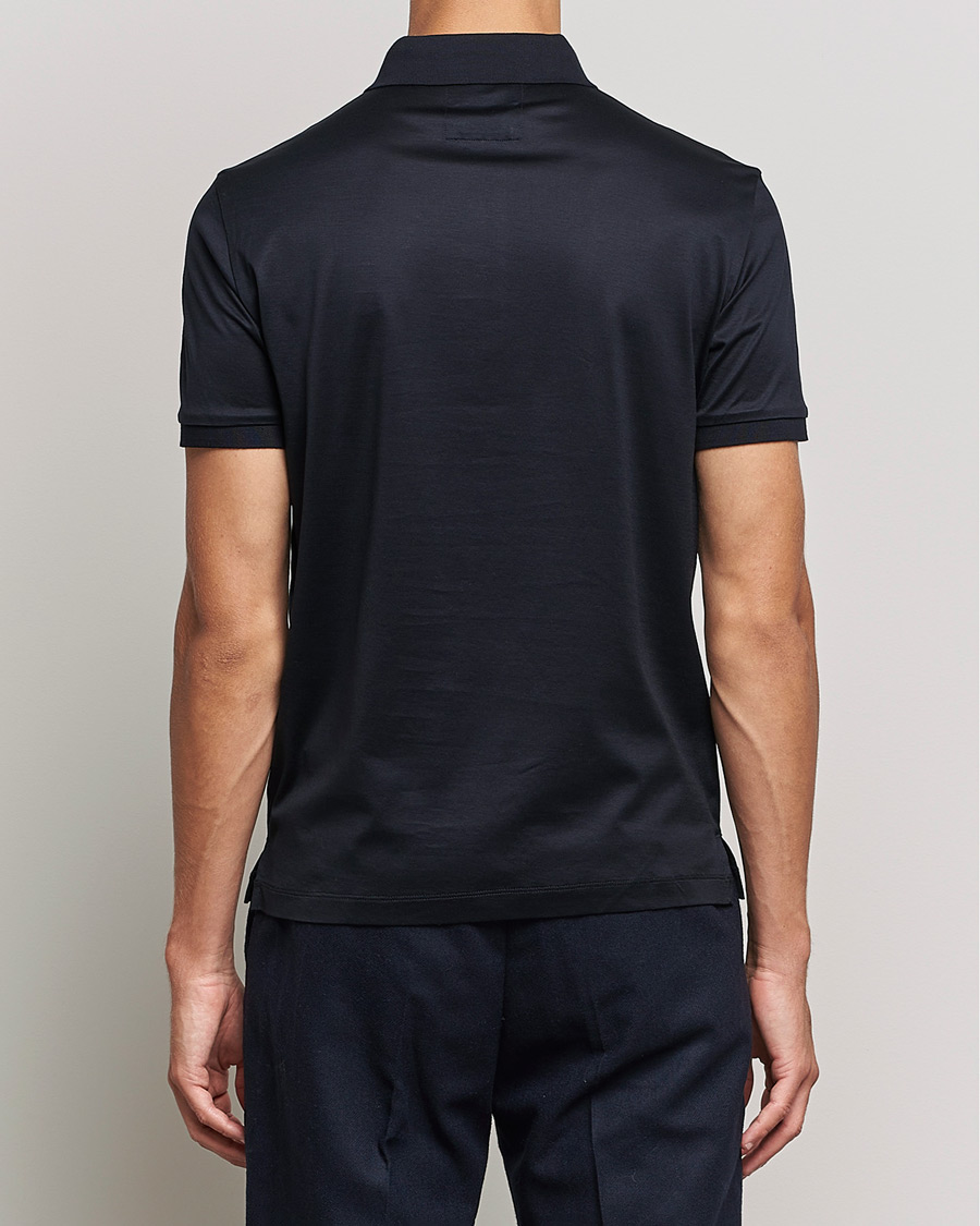 Herre | Polotrøjer | Emporio Armani | Cotton Stretch Pique Navy