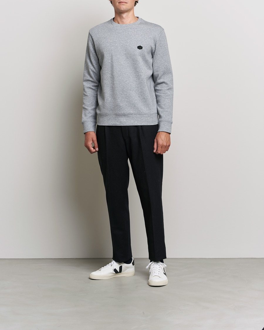 Herre | Italian Department | Emporio Armani | Cotton Sweatshirt Grey