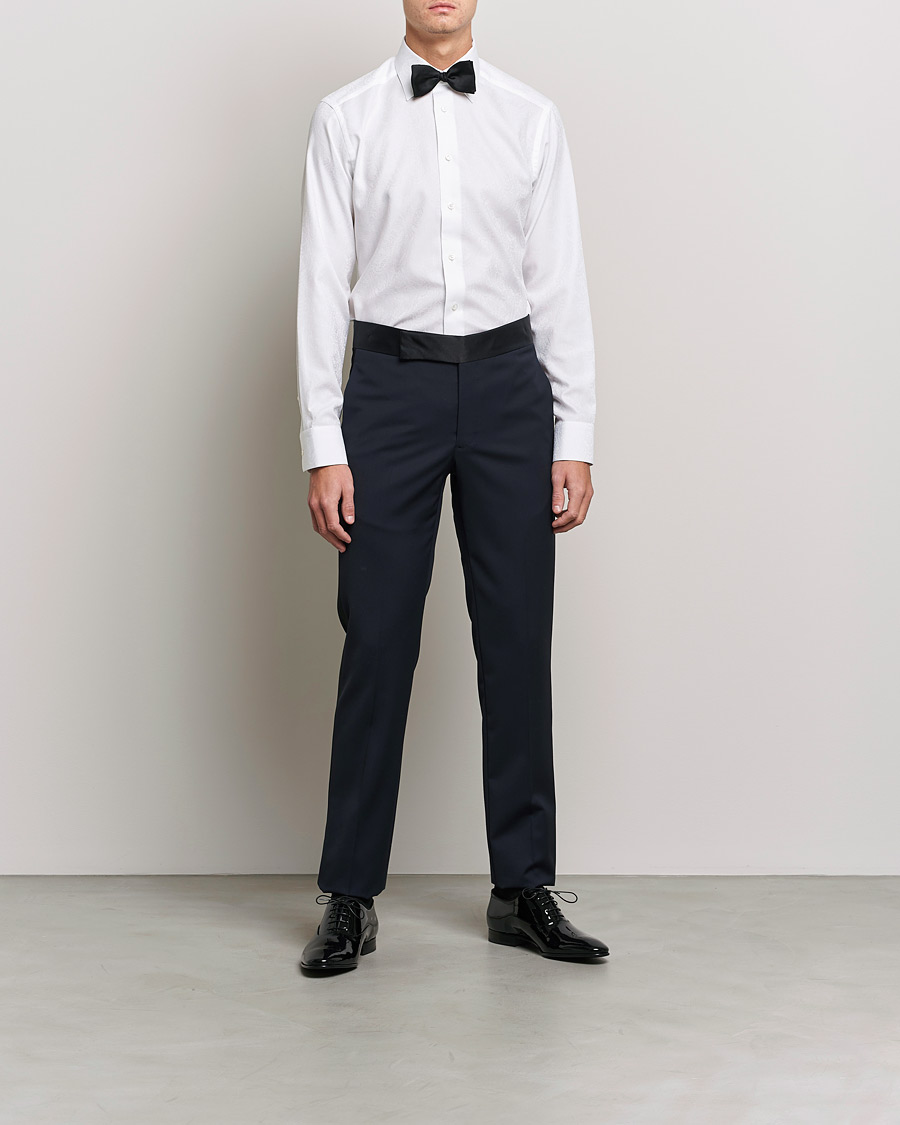 Herre | Skjorter | Eton | Jaquard Paisley Shirt White