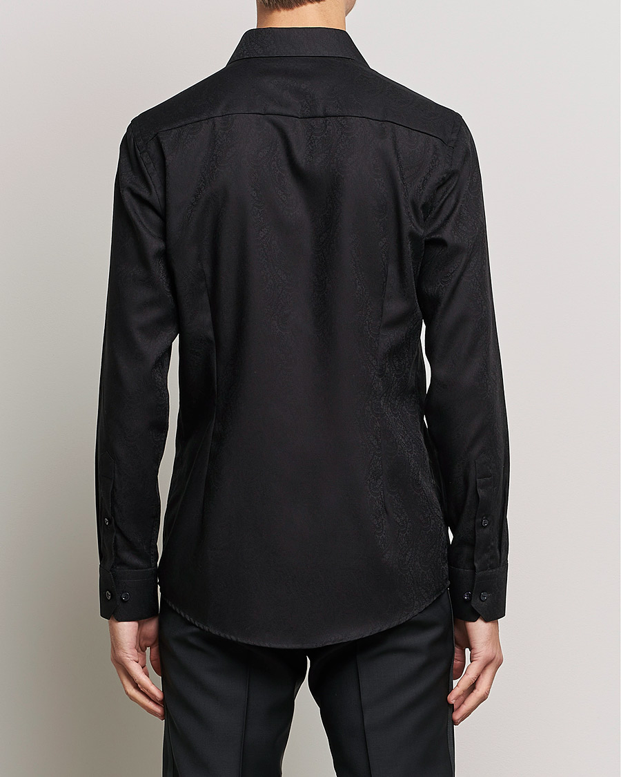 Herre | Skjorter | Eton | Jaquard Paisley Shirt Black