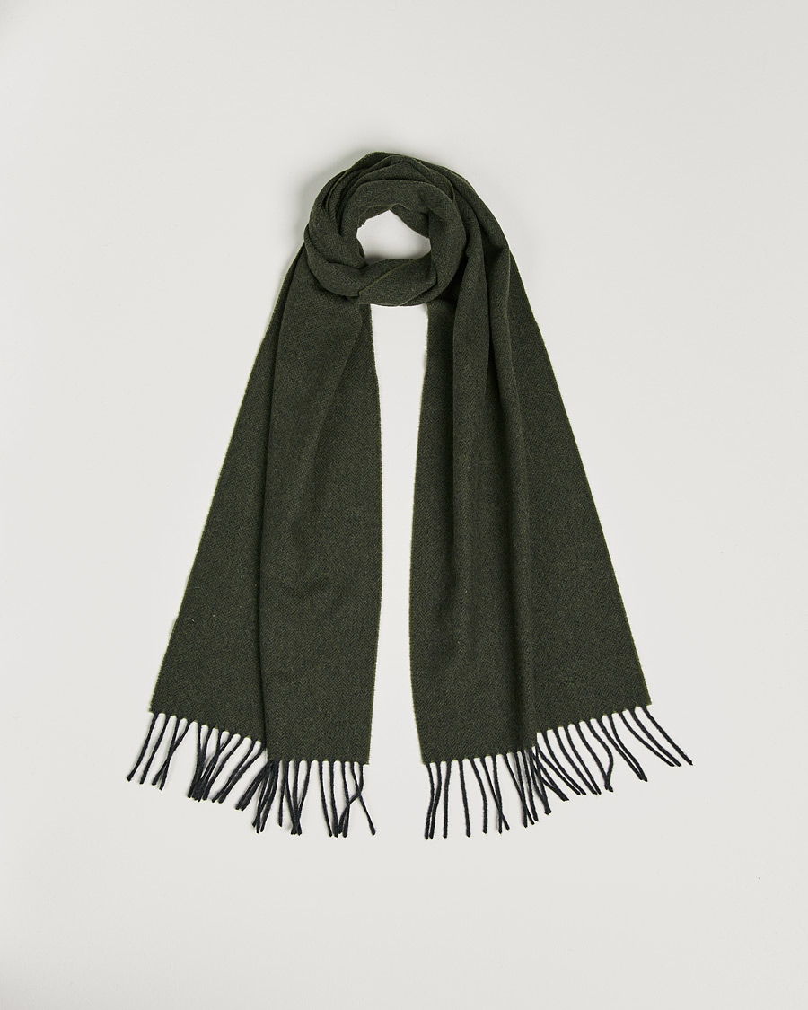 Herre | Eton Wool Scarf Olive | Eton | Wool Scarf Olive