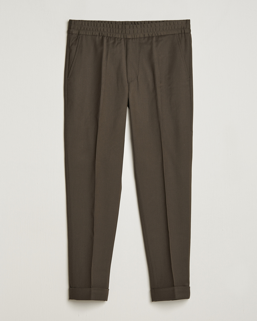 Herre | Bukser | Filippa K | Terry Wool Trousers Dark Forest Green
