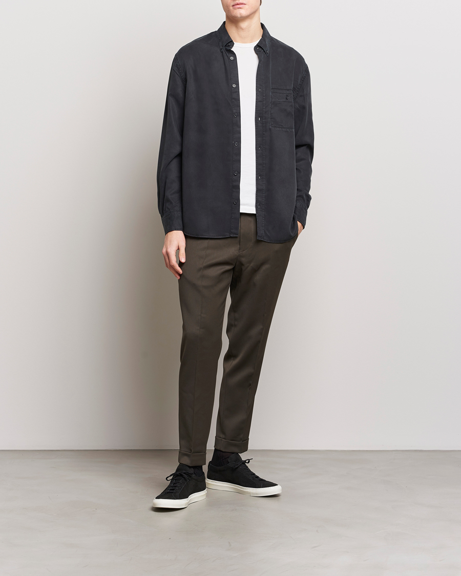 Herre | Bukser | Filippa K | Terry Wool Trousers Dark Forest Green