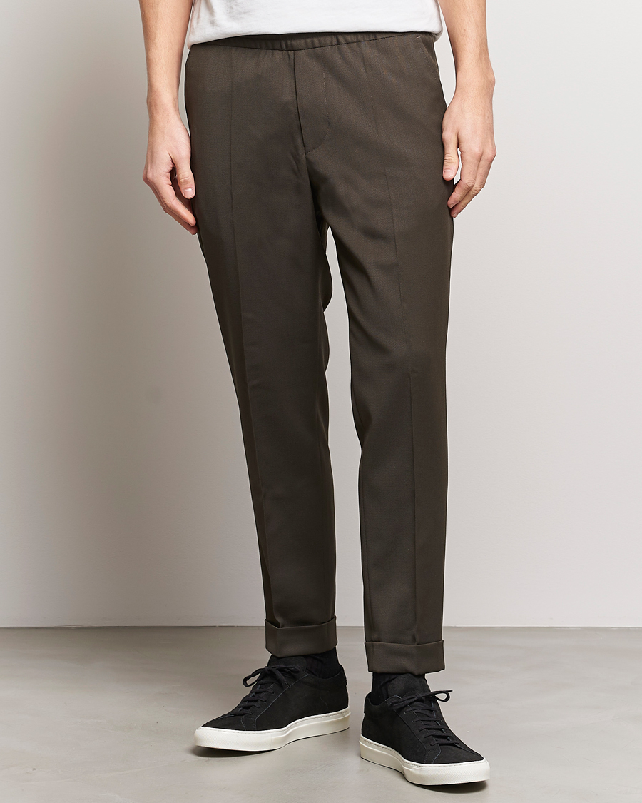 Herre | Filippa K | Filippa K | Terry Wool Trousers Dark Forest Green