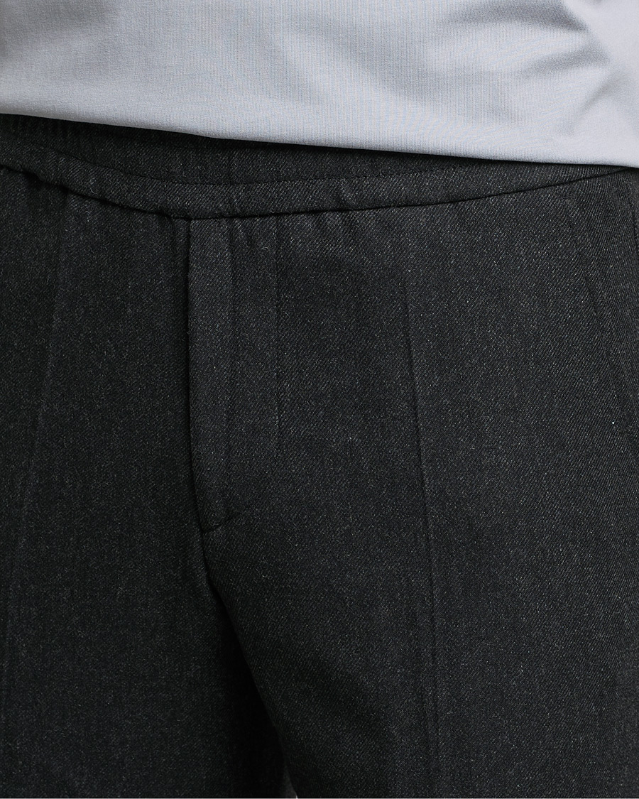 Herre | Bukser | Filippa K | Terry Flannel Trousers Dark Grey Mel