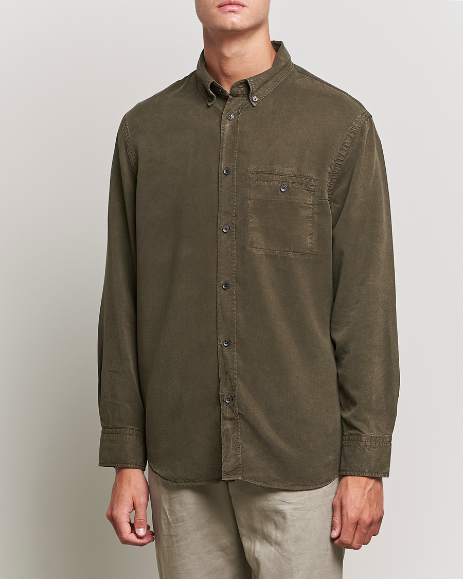 Herre | Filippa K | Filippa K | Zachary Tencel Shirt Dark Forest Green