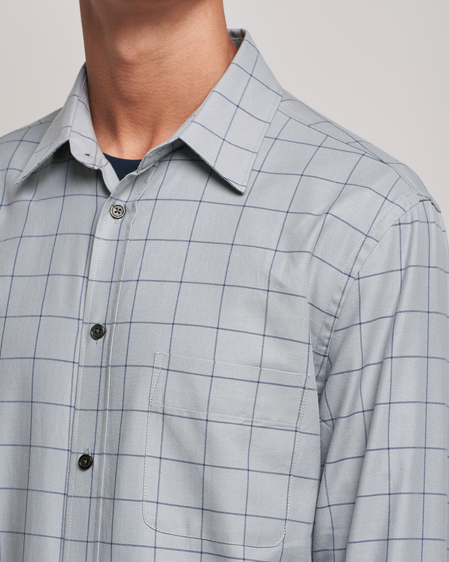 Herre | Skjorter | Filippa K | Rob Checked Shirt Light Grey
