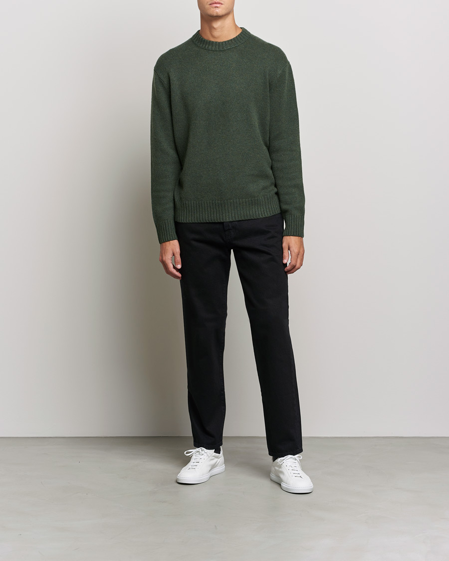 Herre | Trøjer | FRAME | Cashmere Sweater Military Green