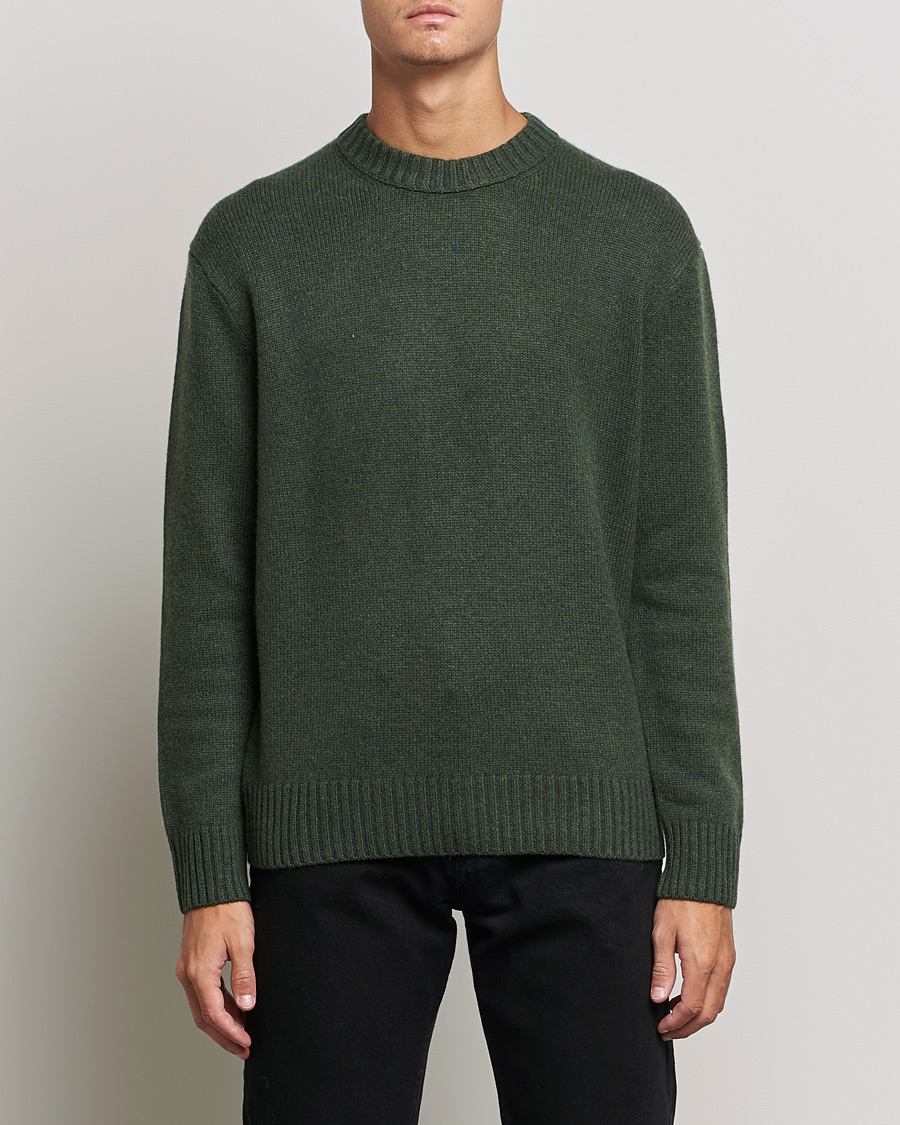 Herre | FRAME | FRAME | Cashmere Sweater Military Green