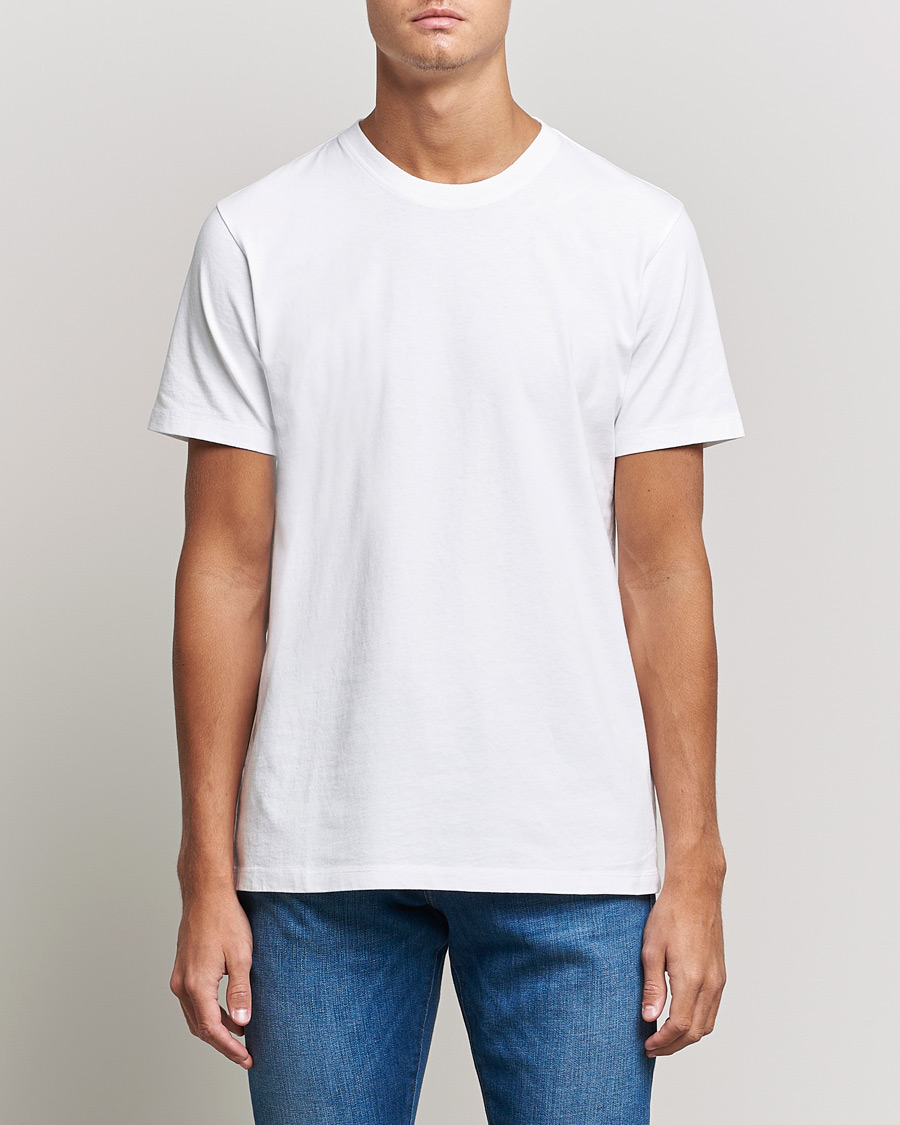 Herre | Tøj | FRAME | Logo T-Shirt Blanc