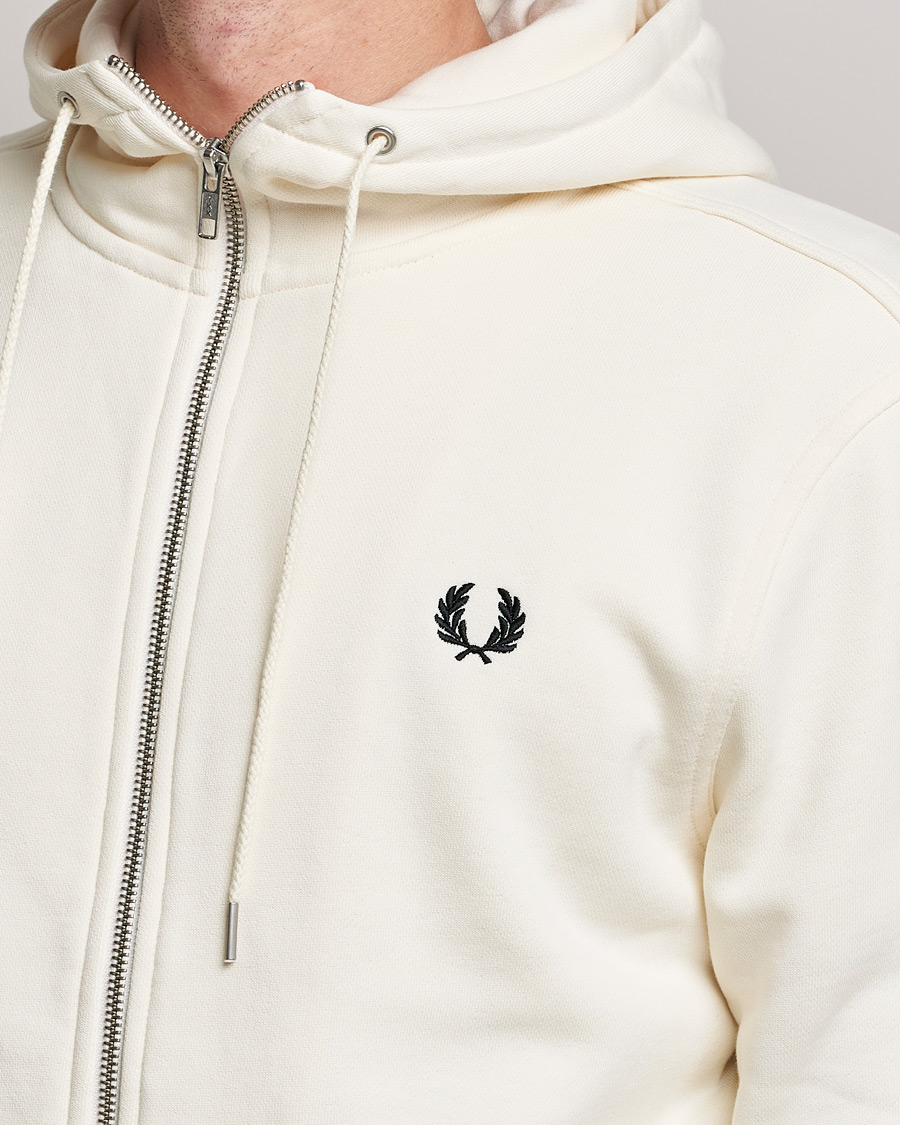 Herre | Trøjer | Fred Perry | Hooded Zip Sweatshirt Ecru