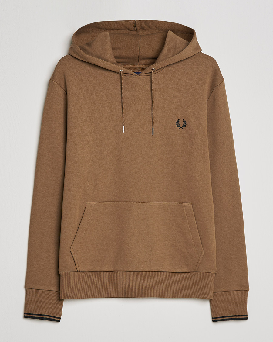 Herre | Trøjer | Fred Perry | Twin Tipped Hooded Sweatshirt Shadded Stone