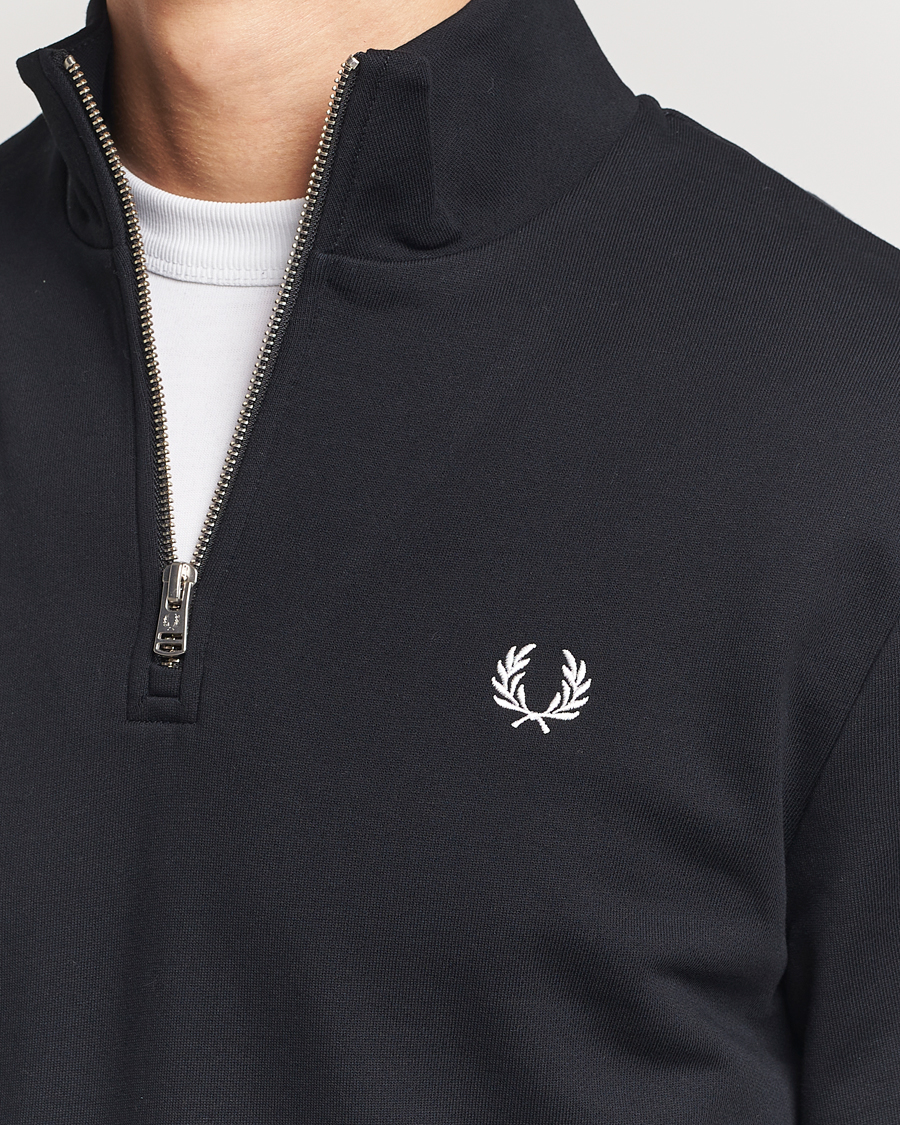 Herre | Trøjer | Fred Perry | Half Zip Sweatshirt Black