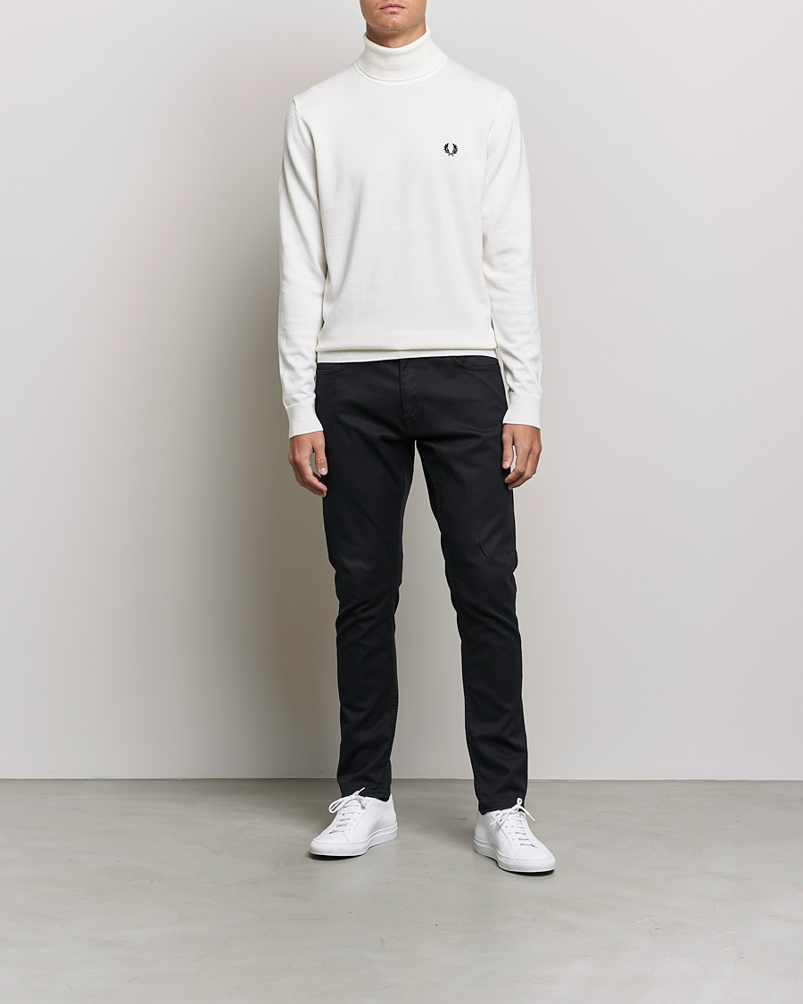 Herre | Fred Perry | Fred Perry | Roll Neck Jumper Snow White