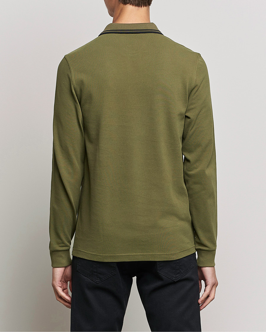 Herre | Trøjer | Fred Perry | Long Sleeve Twin Tipped Shirt Uniform Green