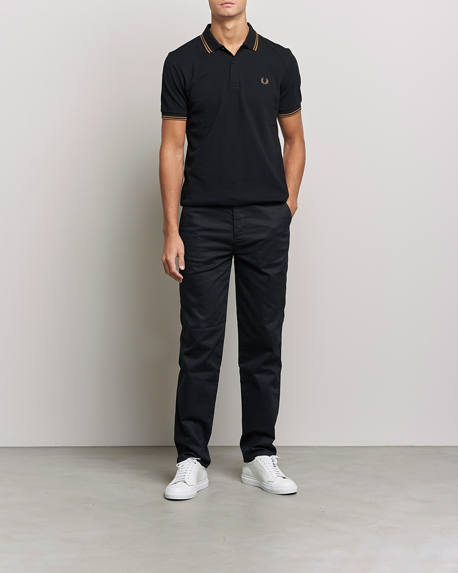 Herre | Polotrøjer | Fred Perry | Twin Tipped Shirt Black