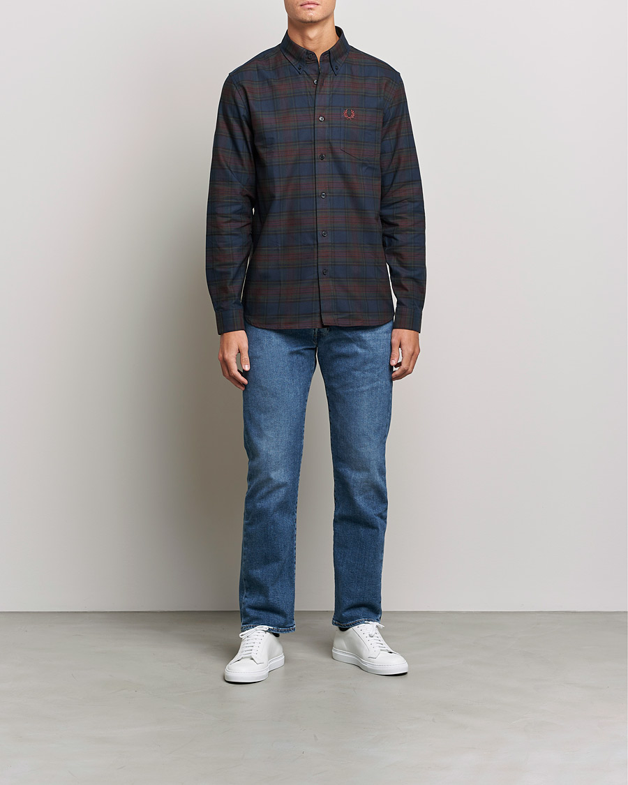 Herre | Skjorter | Fred Perry | Tartan Shirt Navy