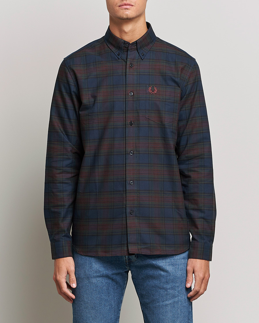 Herre | Skjorter | Fred Perry | Tartan Shirt Navy