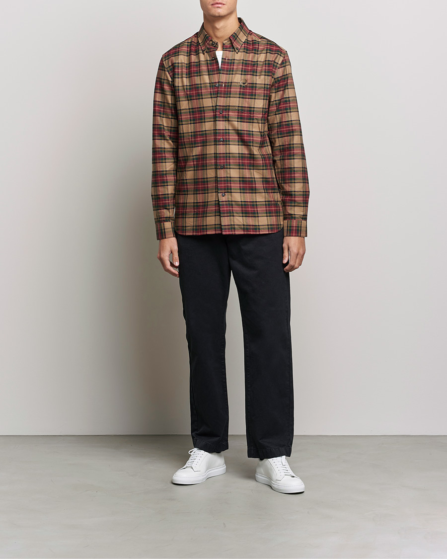 Herre | Fred Perry | Fred Perry | Tartan Shirt Shadded Stone