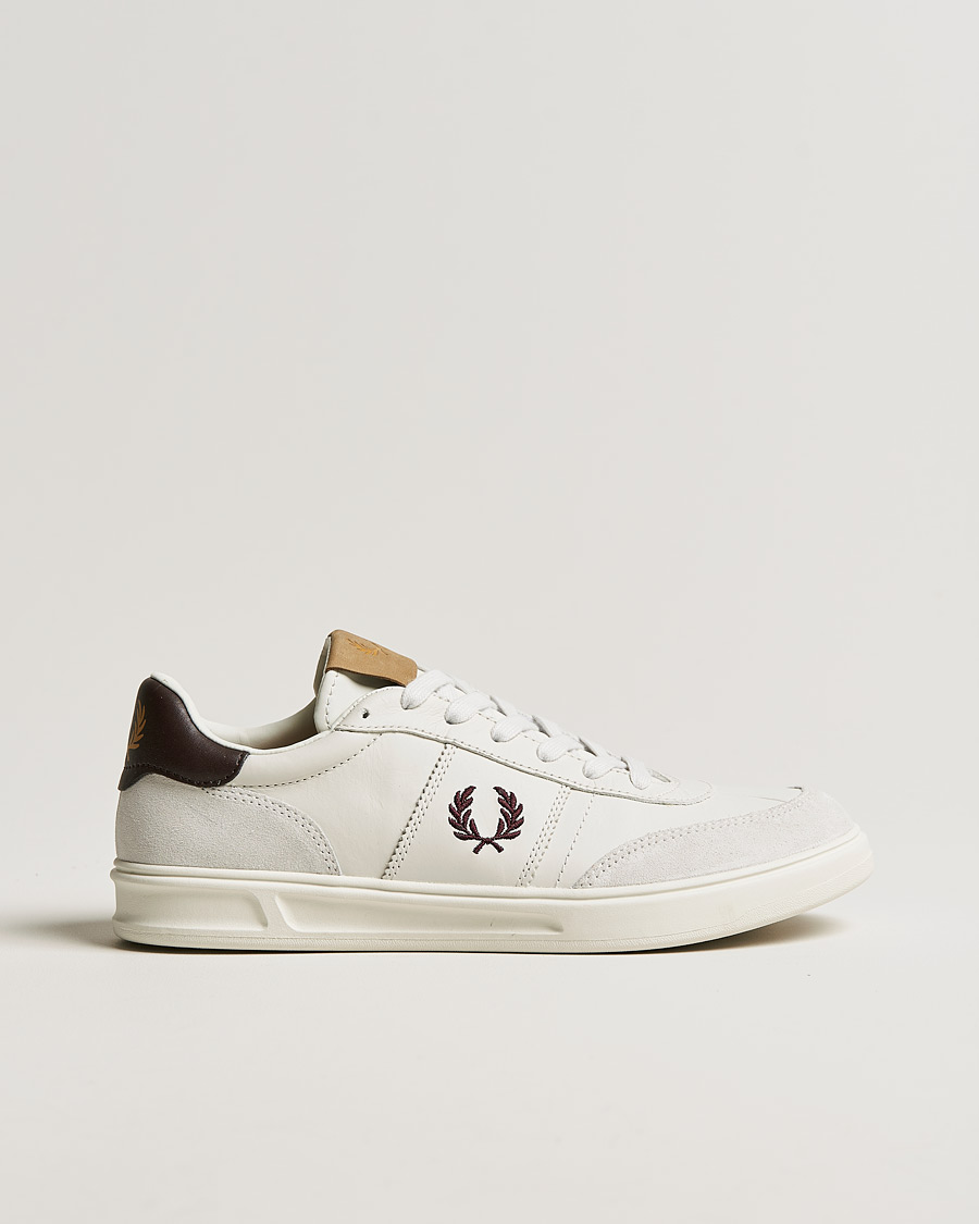 Herre |  | Fred Perry | B420 Leather Sneaker Porcelain