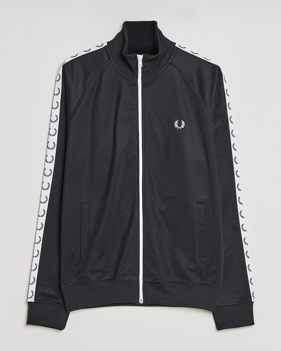 Herre | Fred Perry | Fred Perry | Taped Track Jacket Black