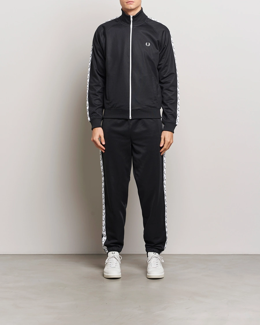 Herre | Trøjer | Fred Perry | Taped Track Jacket Black