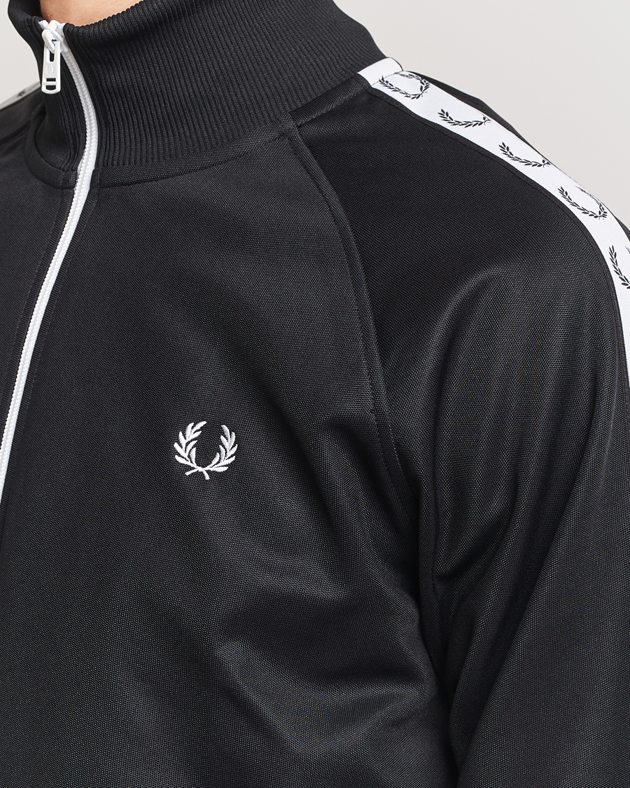 Herre | Trøjer | Fred Perry | Taped Track Jacket Black