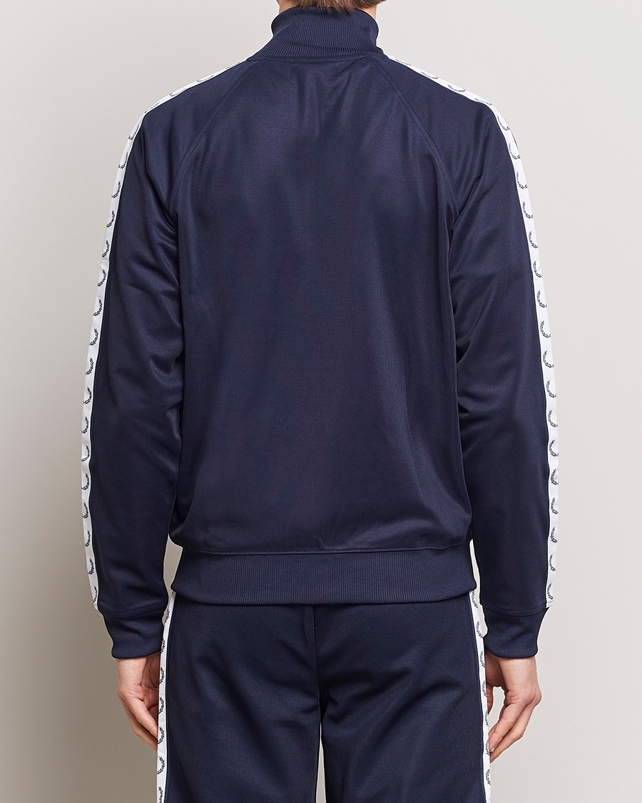 Herre | Trøjer | Fred Perry | Taped Track Jacket Carbon blue