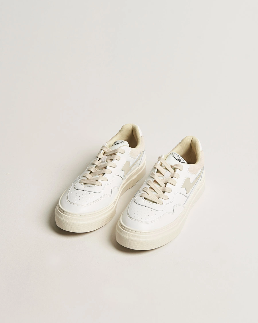 Herre |  | Stepney Workers Club | Pearl S-Strike Leather Sneaker White/Putty