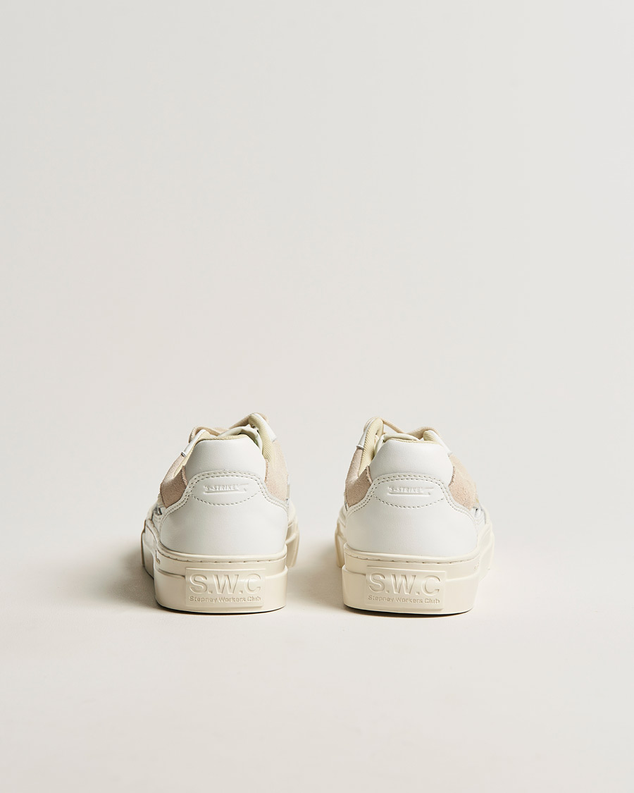 Herre | Stepney Workers Club Pearl S-Strike Leather Sneaker White Putty | Stepney Workers Club | Pearl S-Strike Leather Sneaker White Putty