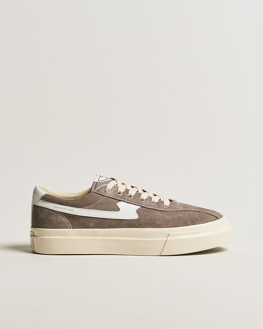 Herre | Stepney Workers Club Dellow S-Strike Suede Sneaker Grey/White | Stepney Workers Club | Dellow S-Strike Suede Sneaker Grey/White
