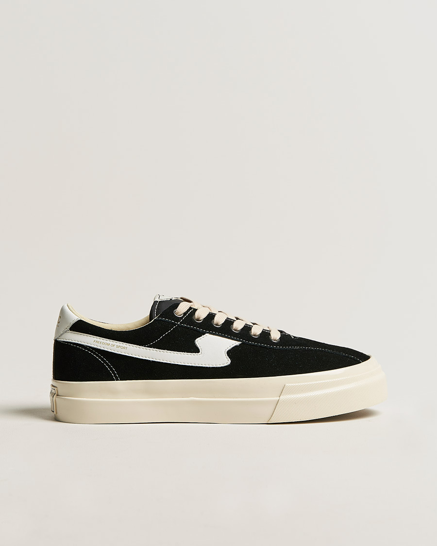 Herre | Stepney Workers Club Dellow S-Strike Suede Sneaker Black/White | Stepney Workers Club | Dellow S-Strike Suede Sneaker Black/White
