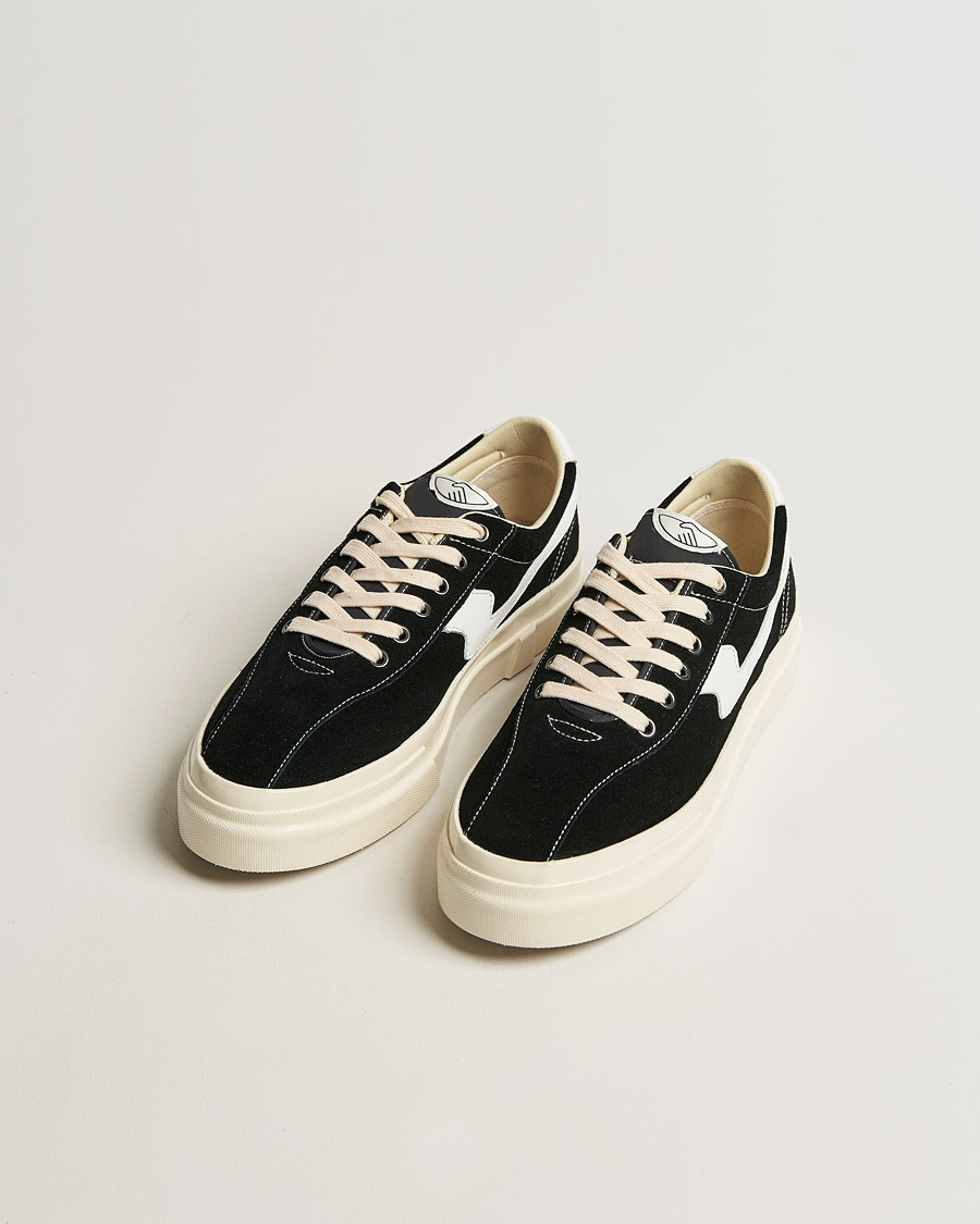 Herre | Stepney Workers Club Dellow S-Strike Suede Sneaker Black/White | Stepney Workers Club | Dellow S-Strike Suede Sneaker Black/White