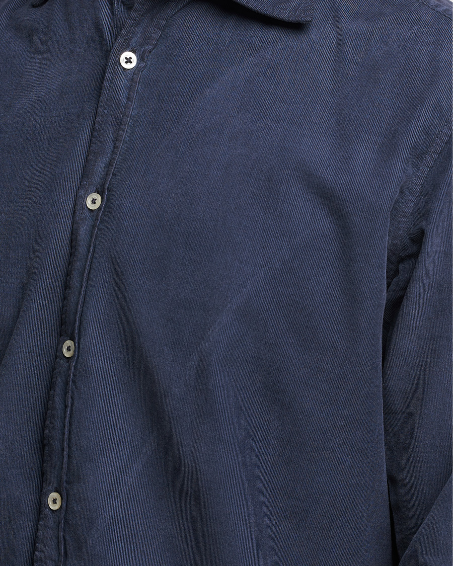 Herre | Skjorter | Massimo Alba | Genova Watercolor Shirt Navy