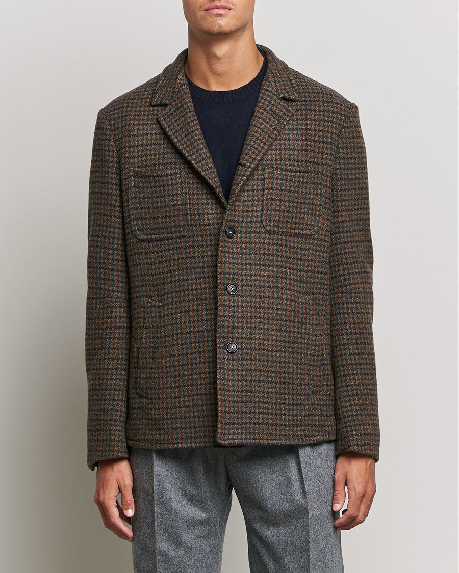 Herre | Tynde jakker | Massimo Alba | Soft Tweed Jacket Bosco Check