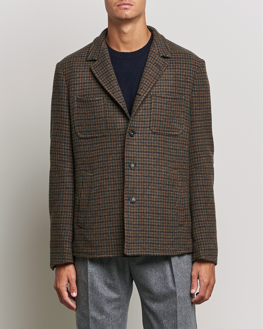 Herre | Jakker | Massimo Alba | Soft Tweed Jacket Bosco Check
