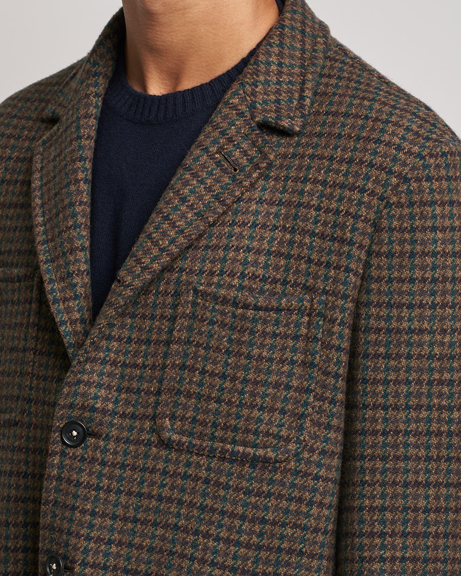 Herre | Jakker | Massimo Alba | Soft Tweed Jacket Bosco Check